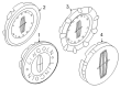 2006 Lincoln Zephyr Wheel Cover Diagram - 4W1Z-1130-A