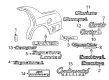 Lincoln Town Car Emblem Diagram - 5W1Z-54297A74-BA