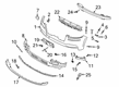 Lincoln Aviator Bumper Diagram - LC5Z-17D957-DBPTM