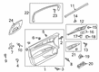 Ford Police Responder Hybrid Door Moldings Diagram - KS7Z-5400014-AB