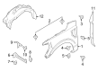 2022 Ford F-150 Lightning Fender Diagram - VL3Z-16006-A