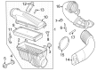 Ford Mustang Air Filter Diagram - PR3Z-9601-B
