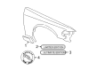 Mercury Grand Marquis Emblem Diagram - 3W7Z-16098-AA
