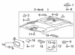 Ford Sun Visor Diagram - GL3Z-1504104-CB