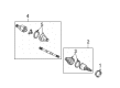 Mercury CV Joint Diagram - 4F1Z-3B436-AA