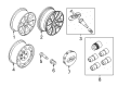 2017 Ford Flex Spare Wheel Diagram - DA8Z-1007-G