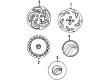 1999 Mercury Tracer Wheel Cover Diagram - F8KZ1130BA