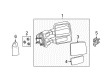 2011 Ford F-350 Super Duty Car Mirror Diagram - 7C3Z-17K707-E