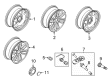 2022 Ford F-150 Wheel Cover Diagram - KL3Z-1130-A