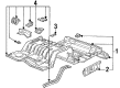Mercury Grand Marquis Floor Pan Diagram - F6AZ5411215BD