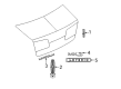 2012 Lincoln MKZ Emblem Diagram - AH6Z-5442528-A