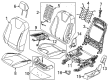 Ford Focus Seat Cover Diagram - CV6Z-5864416-LC