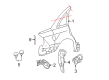 Ford C-Max Mud Flaps Diagram - F6AZ-16A550-AA