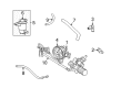 Mercury Power Steering Hose Diagram - 6W1Z-3A719-B
