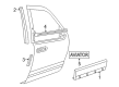 Lincoln Aviator Door Moldings Diagram - 2C5Z-7820879-CAPTM