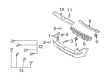 Ford Escape Bumper Diagram - 8L8Z-17K835-APTM