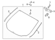 Ford Windshield Diagram - FJ5Z-7803100-B