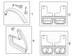 Ford Bronco Mud Flaps Diagram - M2DZ1-6A550B-B