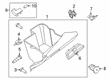 2020 Ford Transit Connect Glove Box Diagram - DT1Z-61060T10-GH