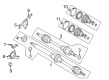 2018 Ford Fiesta CV Boot Diagram - D1BZ-3A331-A