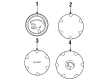 2001 Mercury Cougar Wheel Cover Diagram - F8RZ1130EA