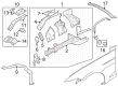 2024 Ford Mustang Radiator Support Diagram - FR3Z-16153-B