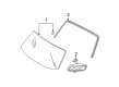 2002 Ford Escape Windshield Diagram - YL8Z-7803100-AA