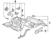 1999 Ford Crown Victoria Floor Pan Diagram - F7AZ5411215AA
