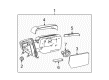 Ford Mirror Cover Diagram - 9L3Z-17D742-AA