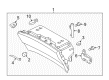 2017 Lincoln MKX Glove Box Diagram - HA1Z-58060T10-AA