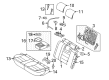 2010 Lincoln MKZ Armrest Diagram - AH6Z-5467112-BC