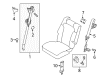 Ford Taurus X Seat Belt Diagram - 9F9Z-74600A38-AA