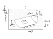 2012 Ford Mustang Glove Box Diagram - BR3Z-63060T10-BA