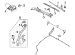 2011 Ford Focus Wiper Pivot Diagram - 8S4Z-17566-AA