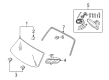 2008 Mercury Mariner Car Mirror Diagram - 8U5Z-17700-S