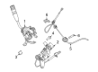 Ford F-350 Super Duty Automatic Transmission Shift Levers Diagram - 8C3Z-7210-AA