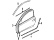 Mercury Cougar Door Moldings Diagram - 1S8Z-6320879-AA