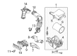 2018 Ford Focus Air Filter Box Diagram - G1FZ-9600-A