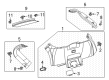 Ford Mustang Mach-E Tailgate Handle Diagram - LJ8Z-58434A14-A