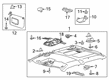 Ford Sun Visor Diagram - HC3Z-2504105-NC