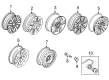 Lincoln Lug Nuts Diagram - 6F2Z-1012-BA