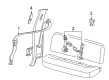 2006 Ford F-350 Super Duty Seat Belt Diagram - 6C3Z-26611B69-AAB