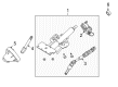 Ford Focus Steering Column Diagram - 9S4Z-3C529-F