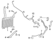 2015 Ford Mustang Automatic Transmission Oil Cooler Line Diagram - FR3Z-7R081-F