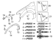 Ford Mud Flaps Diagram - 4L3Z-16A550-CAA