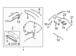 2005 Ford Mustang Lift Support Diagram - 8R3Z-76533A00-K