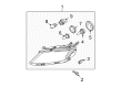 2012 Ford Fusion Headlight Diagram - 9E5Z-13008-A
