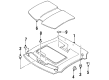 Ford Probe Sun Visor Diagram - F72Z6104104J