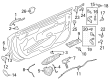 Lincoln Front Door Striker Diagram - JX7Z-5822008-B