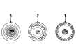 1993 Mercury Sable Wheel Cover Diagram - F34Y1141A
